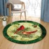 Cardinal Pattern 1 Round Carpet Floor Rug Living Room Bedroom Decor Round Area Rug Carpet