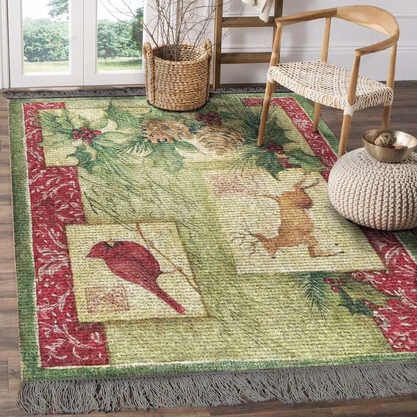Cardinal Reindeer Holly 1 Rug Sport Decor Gift Floor Decor Living Room Carpet Rug Area Rug - 1d318e8f7387 Cardinal Reindeer Holly 1 Rug Sport Decor Gift Floor Decor Living Room Carpet Rug Area Rug - 1d318e8f7387