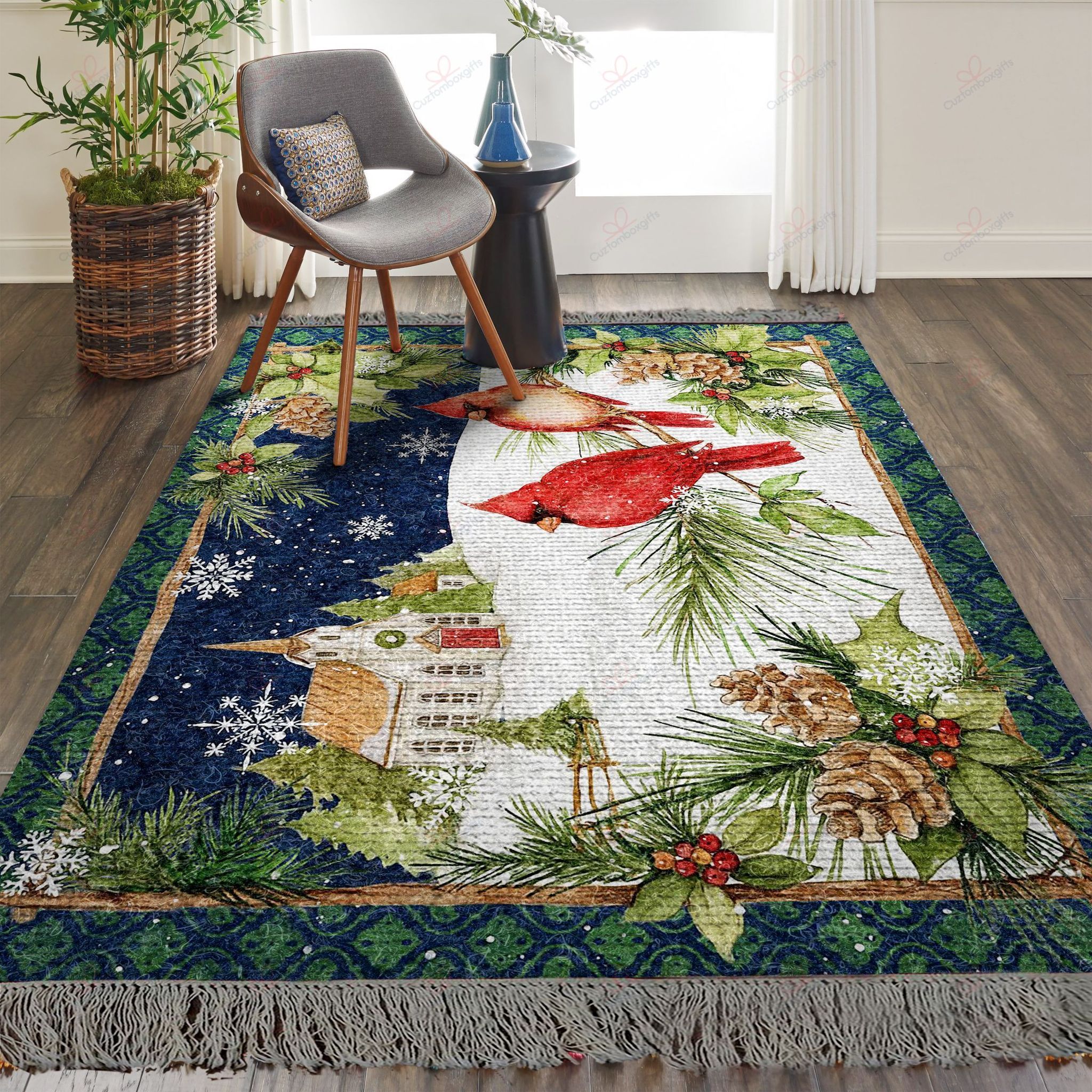 Cardinals In The Winter 4 Rug Sport Decor Gift Floor Decor Living Room Carpet Rug Area Rug - 707223a374be Cardinals In The Winter 4 Rug Sport Decor Gift Floor Decor Living Room Carpet Rug Area Rug - 707223a374be