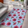 Carnations Pattern Rug Sport Decor Gift Floor Decor Living Room Carpet Rug Area Rug - e286f06edbbc