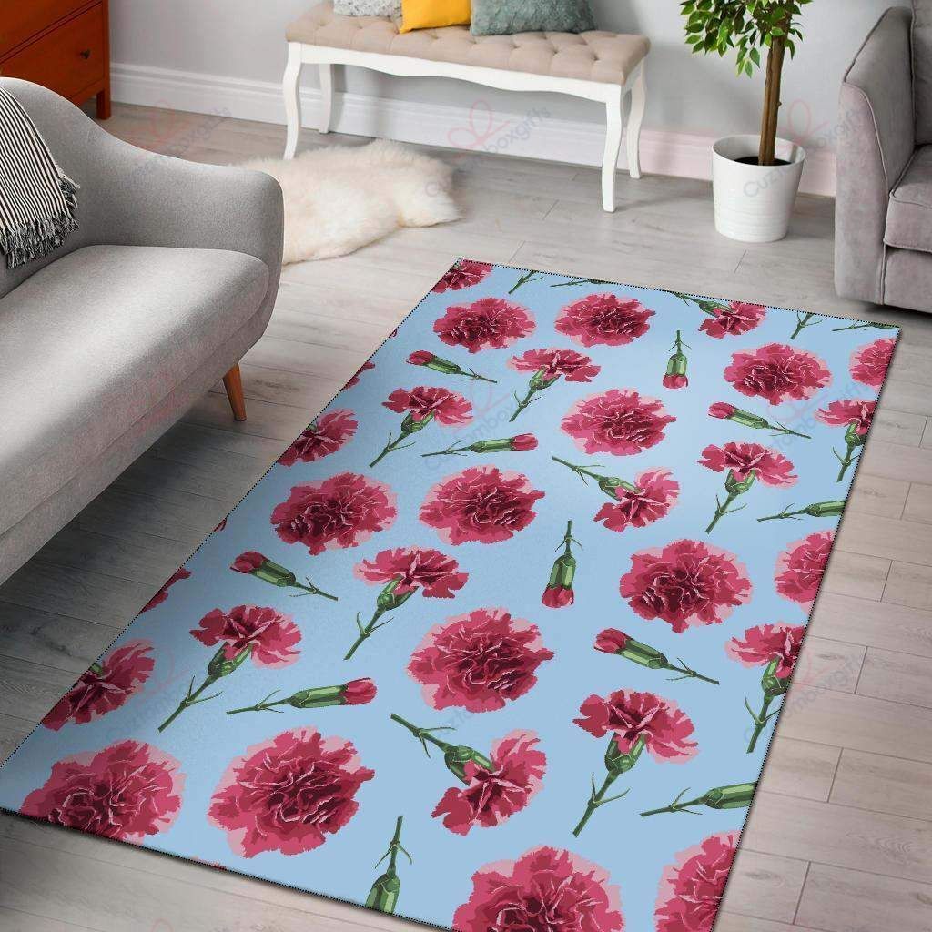 Carnations Pattern Rug Sport Decor Gift Floor Decor Living Room Carpet Rug Area Rug - e286f06edbbc Carnations Pattern Rug Sport Decor Gift Floor Decor Living Room Carpet Rug Area Rug - e286f06edbbc