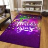 Carnival Mardi Gras Garland Rug Sport Decor Gift Floor Decor Living Room Carpet Rug Area Rug - 6ec5c0619433