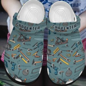 Carpenter Personalized Clog Custom Crocs Comfortablefashion Style Comfortable For Women Men Kid Print 3D 1