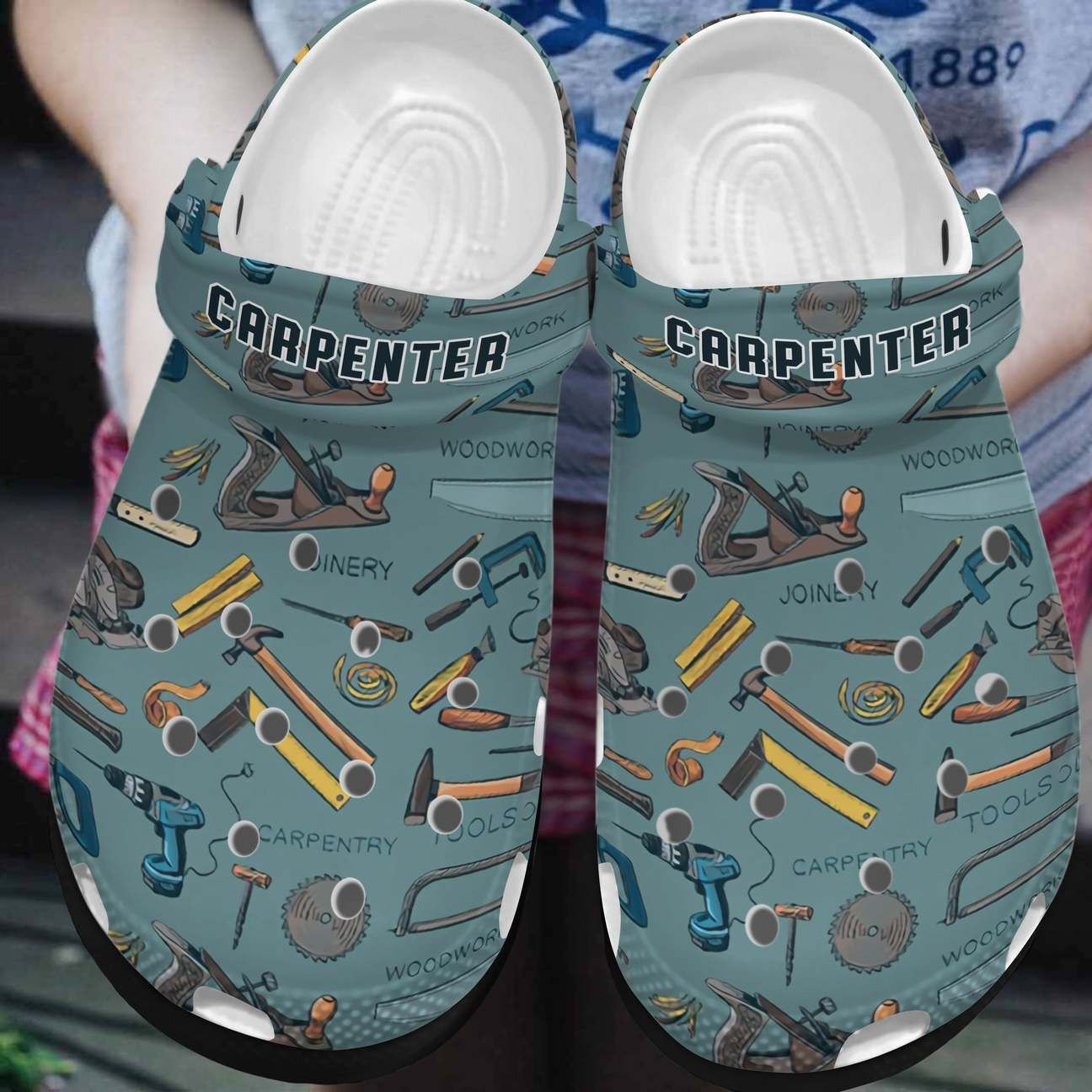 Carpenter Personalized Clog Custom Crocs Comfortablefashion Style Comfortable For Women Men Kid Print 3D 1 Carpenter Personalized Clog Custom Crocs Comfortablefashion Style Comfortable For Women Men Kid Print 3D 1