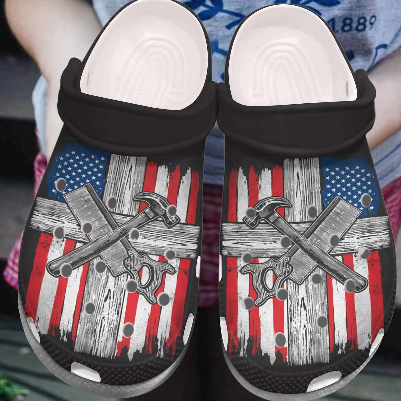 Carpenter Personalized Clog Custom Crocs Comfortablefashion Style Comfortable For Women Men Kid Print 3D Proud To Be A Carpenter Carpenter Personalized Clog Custom Crocs Comfortablefashion Style Comfortable For Women Men Kid Print 3D Proud To Be A Carpenter