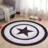 Carpet Star Round Carpet Floor Rug Living Room Bedroom Decor Round Area Rug Carpet