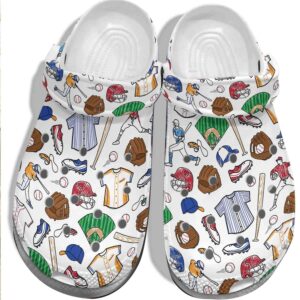 Cartoon Baseball Ball Cap Batter Shoes Crocs Clog-Baseballer Shoes Crocbland Clog Gift For Men Women