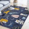 Cartoon Cat Rug Sport Decor Gift Floor Decor Living Room Carpet Rug Area Rug - 3376a0afc517