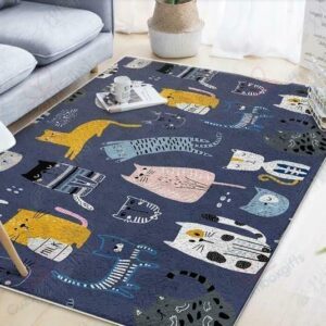 Cartoon Cat Rug Sport Decor Gift Floor Decor Living Room Carpet Rug Area Rug - 3376a0afc517