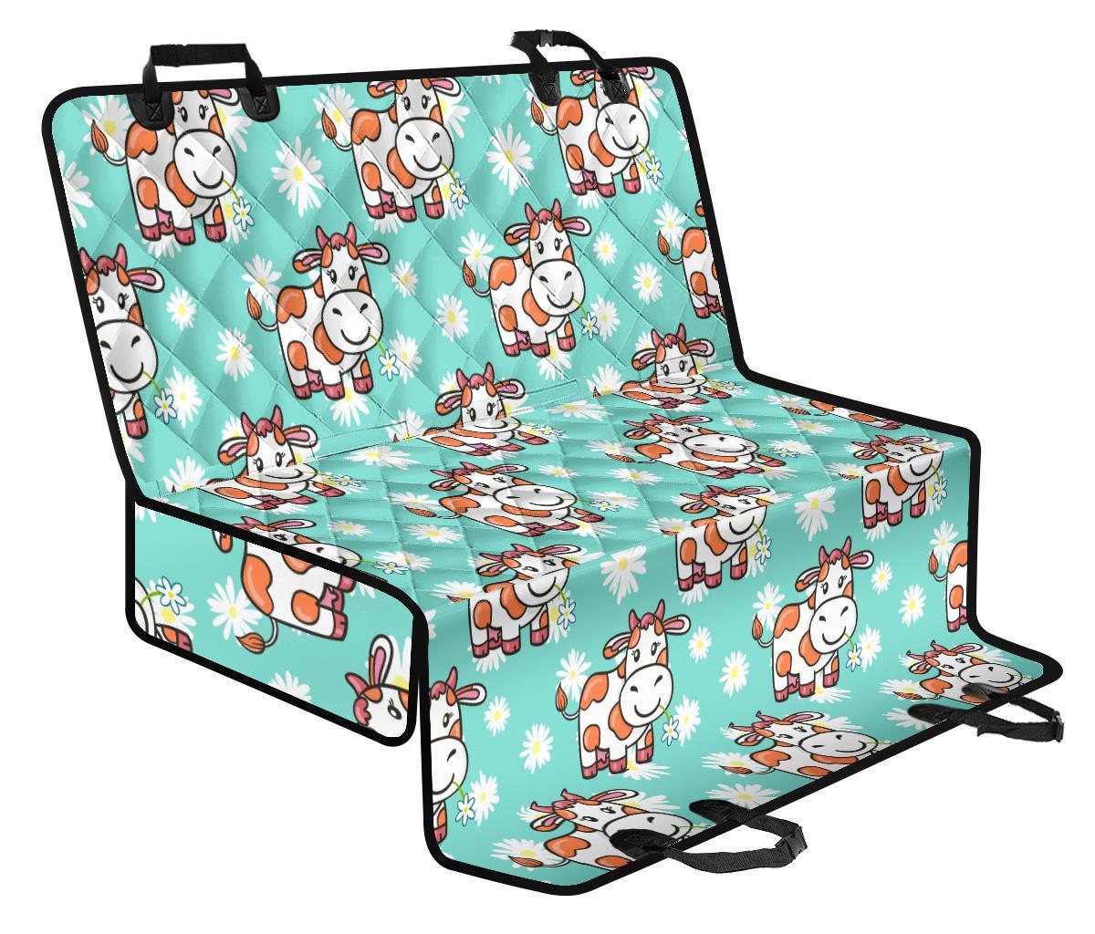 Cartoon Cow And Daisy Flower Print Pet Car Back Seat Cover - dc57c392429f Cartoon Cow And Daisy Flower Print Pet Car Back Seat Cover - dc57c392429f