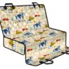 Cartoon Dairy Cow Farm Pattern Print Pet Car Back Seat Cover - a18ee31fa9ad
