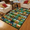 Cartoon Dinosaur Rug Sport Decor Gift Floor Decor Living Room Carpet Rug Area Rug - c0b860f911b6