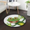 Cartoon Frog Round Carpet Floor Rug Living Room Bedroom Decor Round Area Rug Carpet