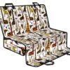 Cartoon Giraffe Pattern Print Pet Car Back Seat Cover - 9fa83d652d70