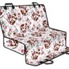 Cartoon Happy Dairy Cow Pattern Print Pet Car Back Seat Cover - e49b4d71e966