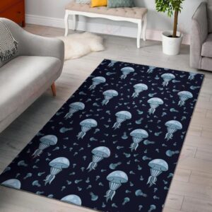 Cartoon Jellyfish Print Pattern Rug Sport Decor Gift Floor Decor Living Room Carpet Rug Area Rug - 0fc35af258d8