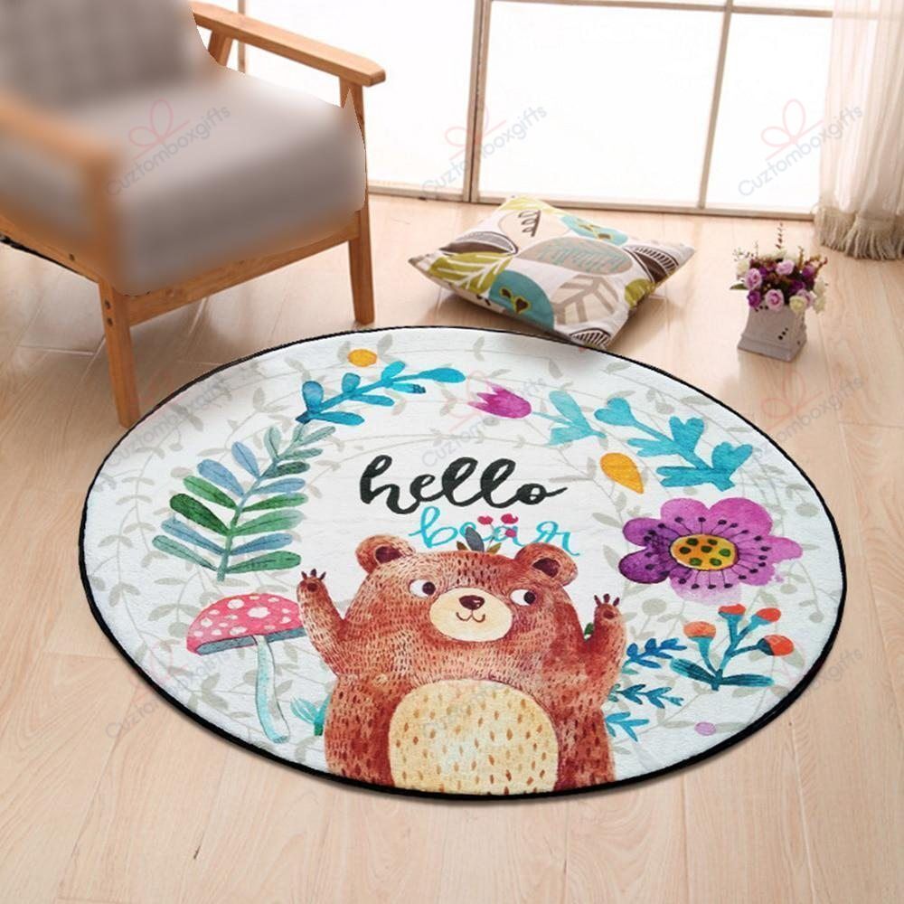 Cartoon Magic Circle Bear Round Carpet Floor Rug Living Room Bedroom Decor Round Area Rug Carpet Cartoon Magic Circle Bear Round Carpet Floor Rug Living Room Bedroom Decor Round Area Rug Carpet