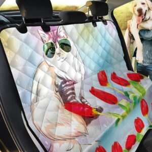 Cartoon Siberian Cat Car Back Seat Cover Dog Car Seat Covers - 0fcb731bb8f0