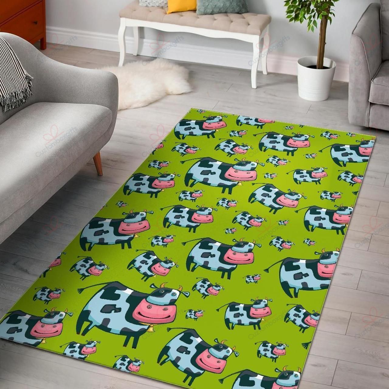 Cartoon Smiley Cow Pattern Rug Sport Decor Gift Floor Decor Living Room Carpet Rug Area Rug - 7bad0995be4d Cartoon Smiley Cow Pattern Rug Sport Decor Gift Floor Decor Living Room Carpet Rug Area Rug - 7bad0995be4d