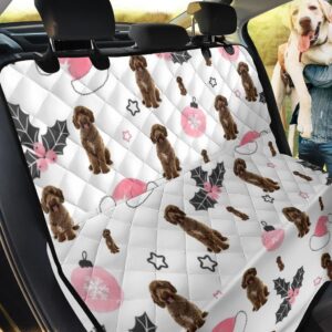 Cartoon Spanish Water Dog And Star Car Back Seat Cover Dog Car Seat Covers - 436cc34cd5c0
