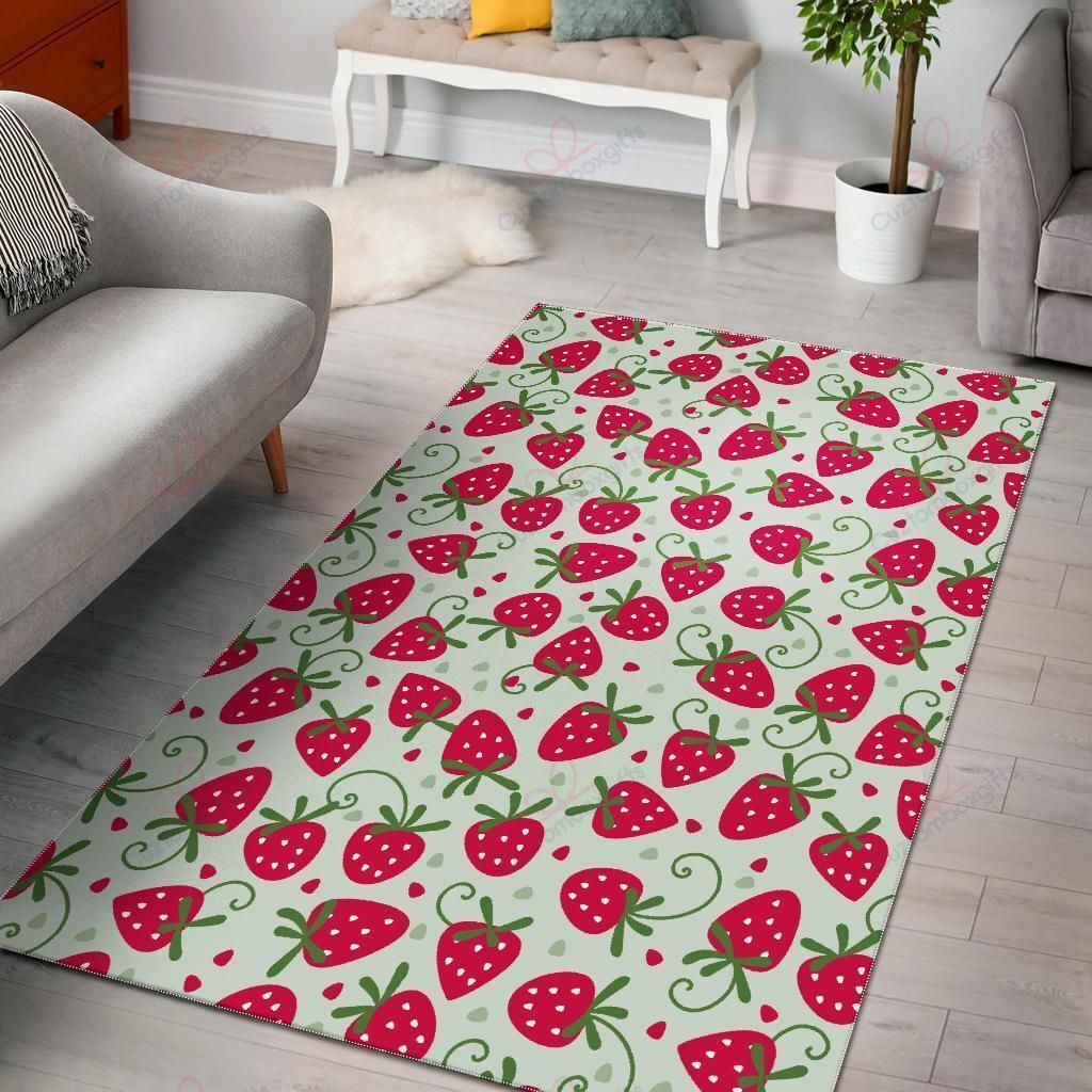 Cartoon Strawberry Pattern Rug Sport Decor Gift Floor Decor Living Room Carpet Rug Area Rug - 1266f622dc84 Cartoon Strawberry Pattern Rug Sport Decor Gift Floor Decor Living Room Carpet Rug Area Rug - 1266f622dc84