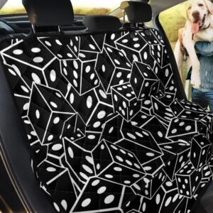 Casino Dice On Black Car Back Seat Cover Dog Car Seat Covers - cff37a3c85eb