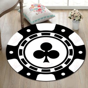 Casino Round Carpet Floor Rug Living Room Bedroom Decor Round Area Rug Carpet