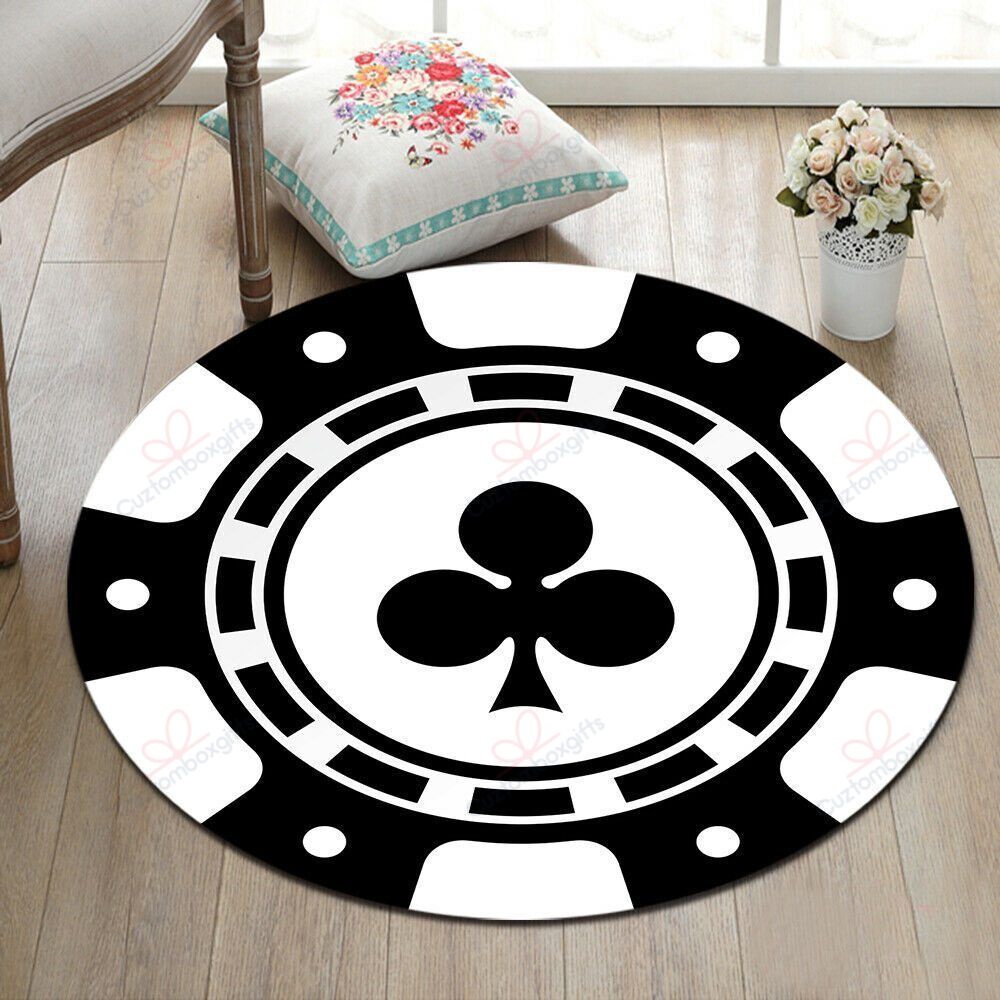 Casino Round Carpet Floor Rug Living Room Bedroom Decor Round Area Rug Carpet Casino Round Carpet Floor Rug Living Room Bedroom Decor Round Area Rug Carpet