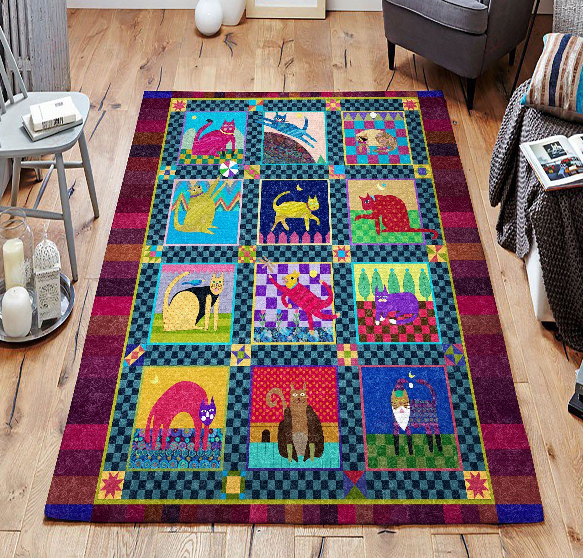 Cat 01 Rug Sport Decor Gift Floor Decor Living Room Carpet Rug Area Rug - b1cd86342f77 Cat 01 Rug Sport Decor Gift Floor Decor Living Room Carpet Rug Area Rug - b1cd86342f77