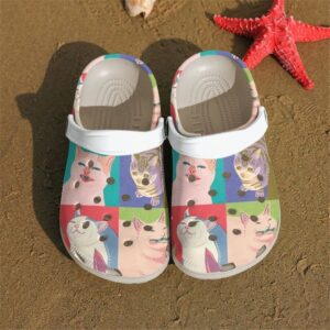 Cat 4 Meme Cats Of The Apocalypse Sku 496 Crocs Crocband Clog Comfortable For Mens Womens Classic Clog Water Shoes