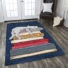 Cat And Book Rug Sport Decor Gift Floor Decor Living Room Carpet Rug Area Rug - 4935dc632ca5