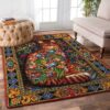 Cat And Flower Rug Sport Decor Gift Floor Decor Living Room Carpet Rug Area Rug - 14a6a27138bb