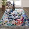 Cat And Flower Rug Sport Decor Gift Floor Decor Living Room Carpet Rug Area Rug - c41cbbd9791d