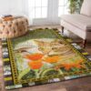Cat And Hummingbird Rug Sport Decor Gift Floor Decor Living Room Carpet Rug Area Rug - e83e0ca6b2c1