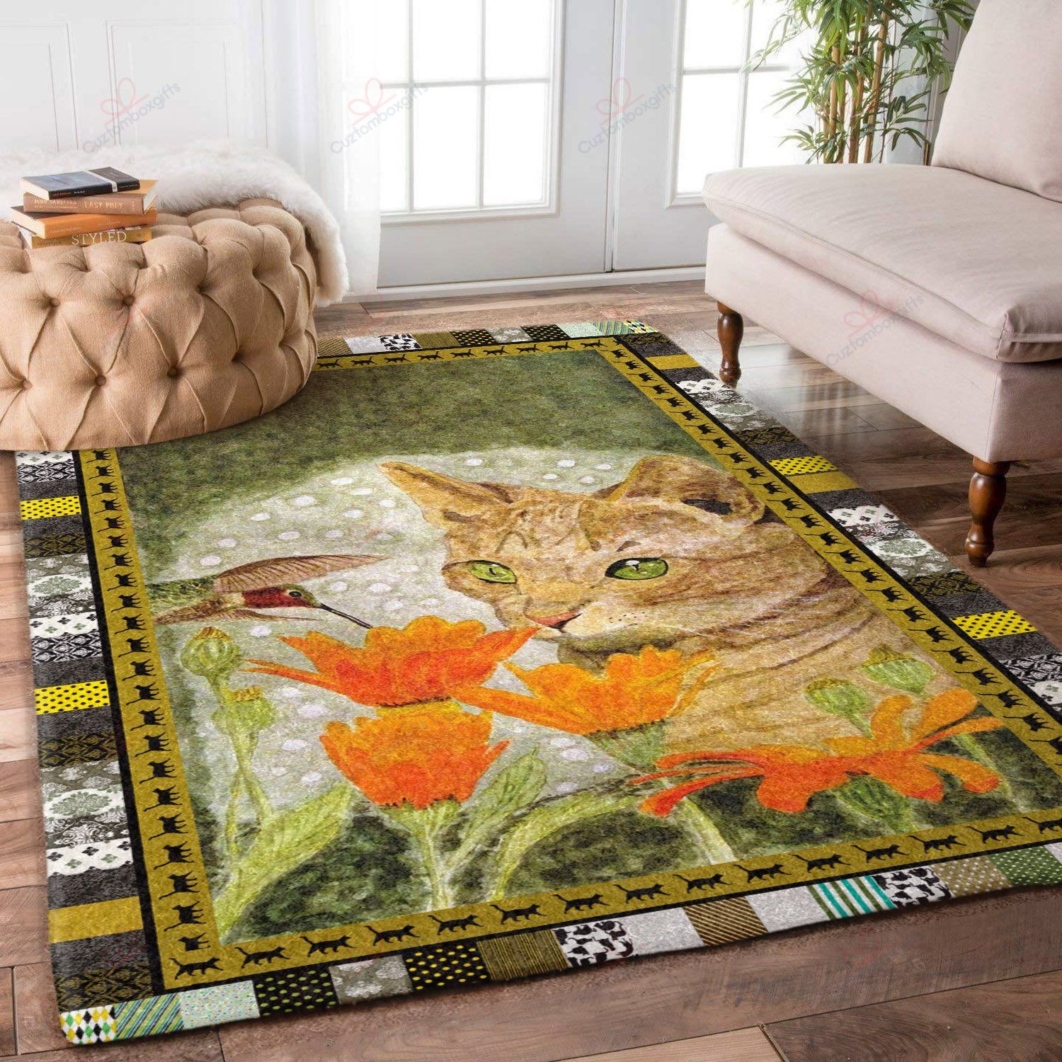 Cat And Hummingbird Rug Sport Decor Gift Floor Decor Living Room Carpet Rug Area Rug - e83e0ca6b2c1 Cat And Hummingbird Rug Sport Decor Gift Floor Decor Living Room Carpet Rug Area Rug - e83e0ca6b2c1