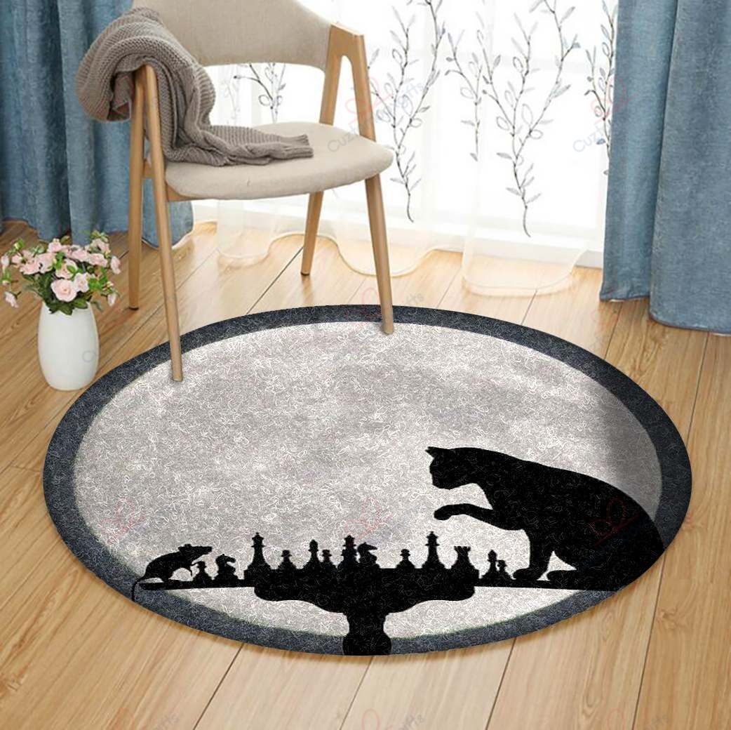 Cat And Mouse Round Carpet Floor Rug Living Room Bedroom Decor Round Area Rug Carpet Cat And Mouse Round Carpet Floor Rug Living Room Bedroom Decor Round Area Rug Carpet