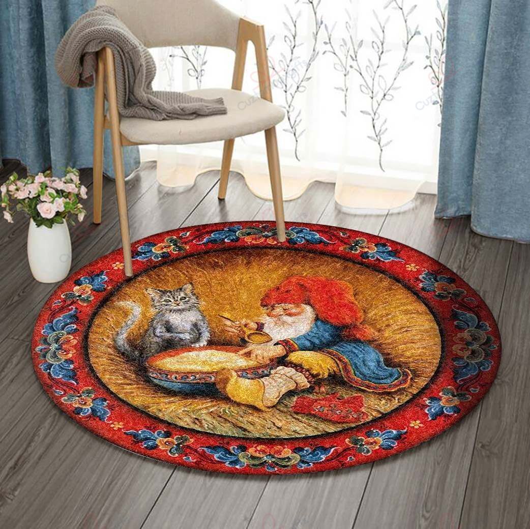 Cat And Oldman Round Carpet Floor Rug Living Room Bedroom Decor Round Area Rug Carpet Cat And Oldman Round Carpet Floor Rug Living Room Bedroom Decor Round Area Rug Carpet