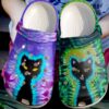 Cat Black And Colors Sku 543 Crocs Clog Clog Shoes