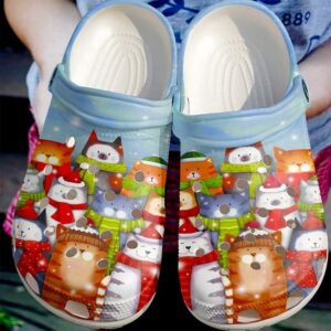 Cat Christmas Cats Sku 505 Crocs Clog Clog Shoes