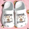 Cat Coffee Shoes Crocs Clog Gift For Boy Girl – Murder Is Wrong Clog Birthday Gift For Son Daughter