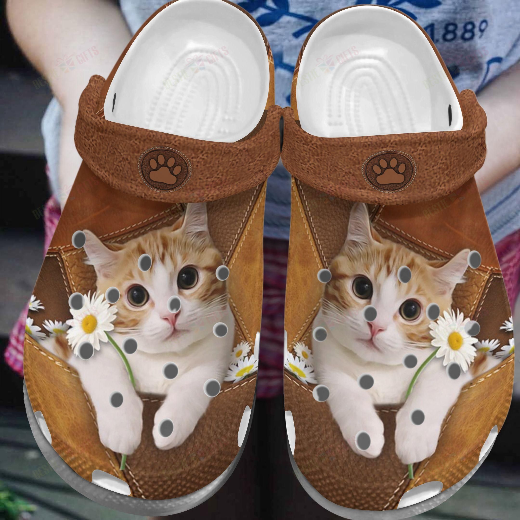 Cat Crocs Clog Classic Clog Whitesole Daisy Cat Shoes Cat Crocs Clog Classic Clog Whitesole Daisy Cat Shoes