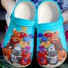 Cat Cute Cats In Snow Sku 510 Crocs Crocband Clog Comfortable For Mens Womens Classic Clog Water Shoes