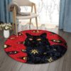 Cat Eye Round Carpet Floor Rug Living Room Bedroom Decor Round Area Rug Carpet
