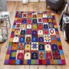 Cat Face 01 Rug Sport Decor Gift Floor Decor Living Room Carpet Rug Area Rug - 601e9ac04503