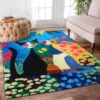 Cat Familly Rug Sport Decor Gift Floor Decor Living Room Carpet Rug Area Rug - a8157762b612