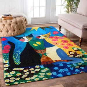 Cat Familly Rug Sport Decor Gift Floor Decor Living Room Carpet Rug Area Rug - a8157762b612