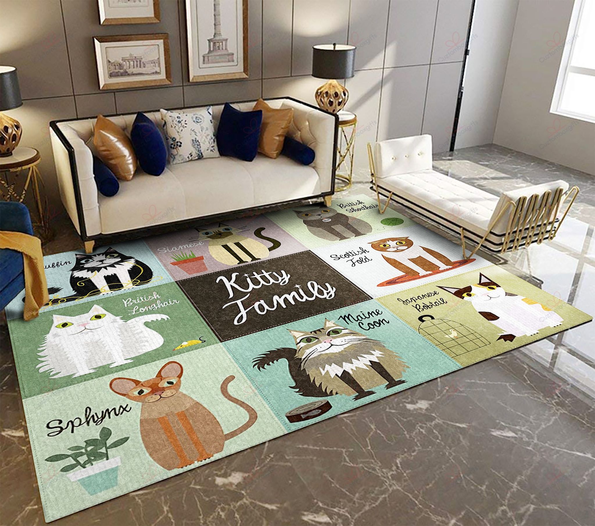 Cat Family Breeds Rug Sport Decor Gift Floor Decor Living Room Carpet Rug Area Rug - 01b0ff61c94d Cat Family Breeds Rug Sport Decor Gift Floor Decor Living Room Carpet Rug Area Rug - 01b0ff61c94d