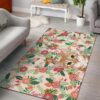 Cat Floral Rug Sport Decor Gift Floor Decor Living Room Carpet Rug Area Rug - 47b9c68c2e58