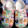 Cat Flowers Cats Sku 513 Crocs Crocband Clog Comfortable For Mens Womens Classic Clog Water Shoes