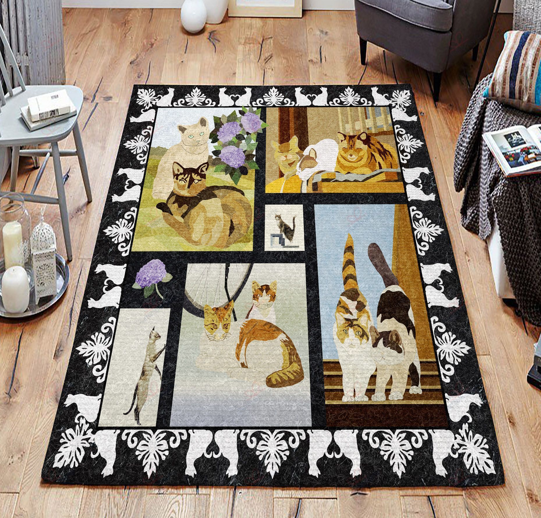 Cat Friends Rug Sport Decor Gift Floor Decor Living Room Carpet Rug Area Rug - 697f4444733e Cat Friends Rug Sport Decor Gift Floor Decor Living Room Carpet Rug Area Rug - 697f4444733e